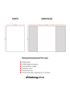 Code: 1021 - Handgemachte Hochzeitseinladung - Einladung Store