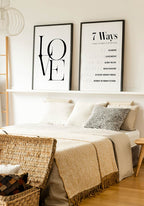 7 Ways to make the world a better place Poster Spruch