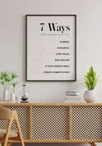 7 Ways to make the world a better place Poster