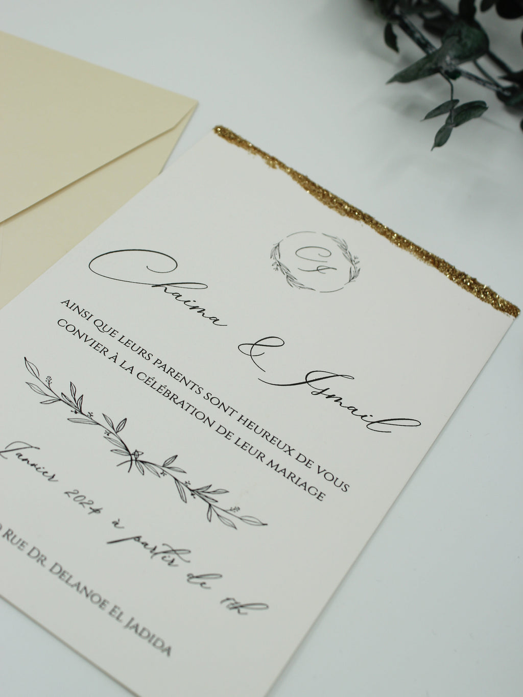 Luxury Wedding Invitation with Wax Seal