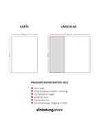 Code: 1015 - Handgemachte Hochzeitseinladung - Einladung Store