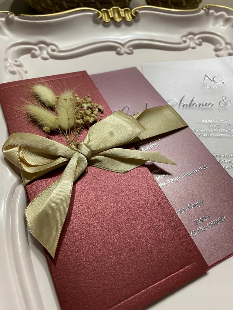 Code: 1018 - Handgemachte Hochzeitseinladung - Einladung Store