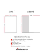 Code: 1019 - Handgemachte Hochzeitseinladung - Einladung Store