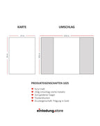 Code: 1025 - Handgemachte Hochzeitseinladung - Einladung Store