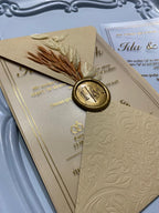 Code: 1027 - Handgemachte Hochzeitseinladung - Einladung Store