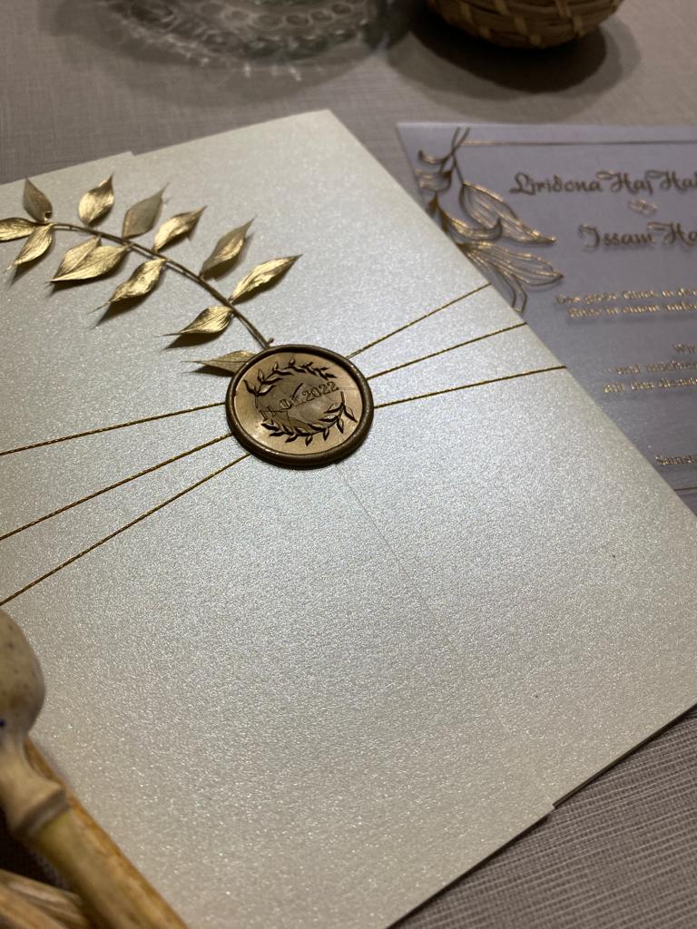 Code: 1076 - Handgemachte Hochzeitseinladung - Einladung Store