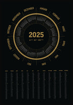 Élégant calendrier annuel 2025