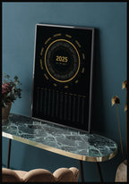 Élégant calendrier annuel 2025