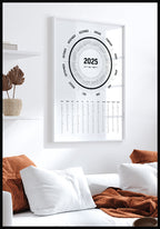 Élégant calendrier annuel 2025