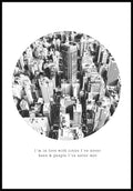 Photography Poster Quote I'm in love with cities