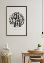 Photography Poster Quote I'm in love with cities in the living room