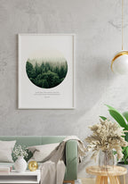 Photography Poster Quote Einstein look deep into nature in the living room