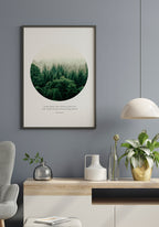 Photography Poster Quote Einstein look deep into nature in the living room