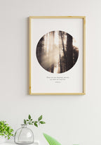 Photography Poster Quote Lubbock in wooden frame