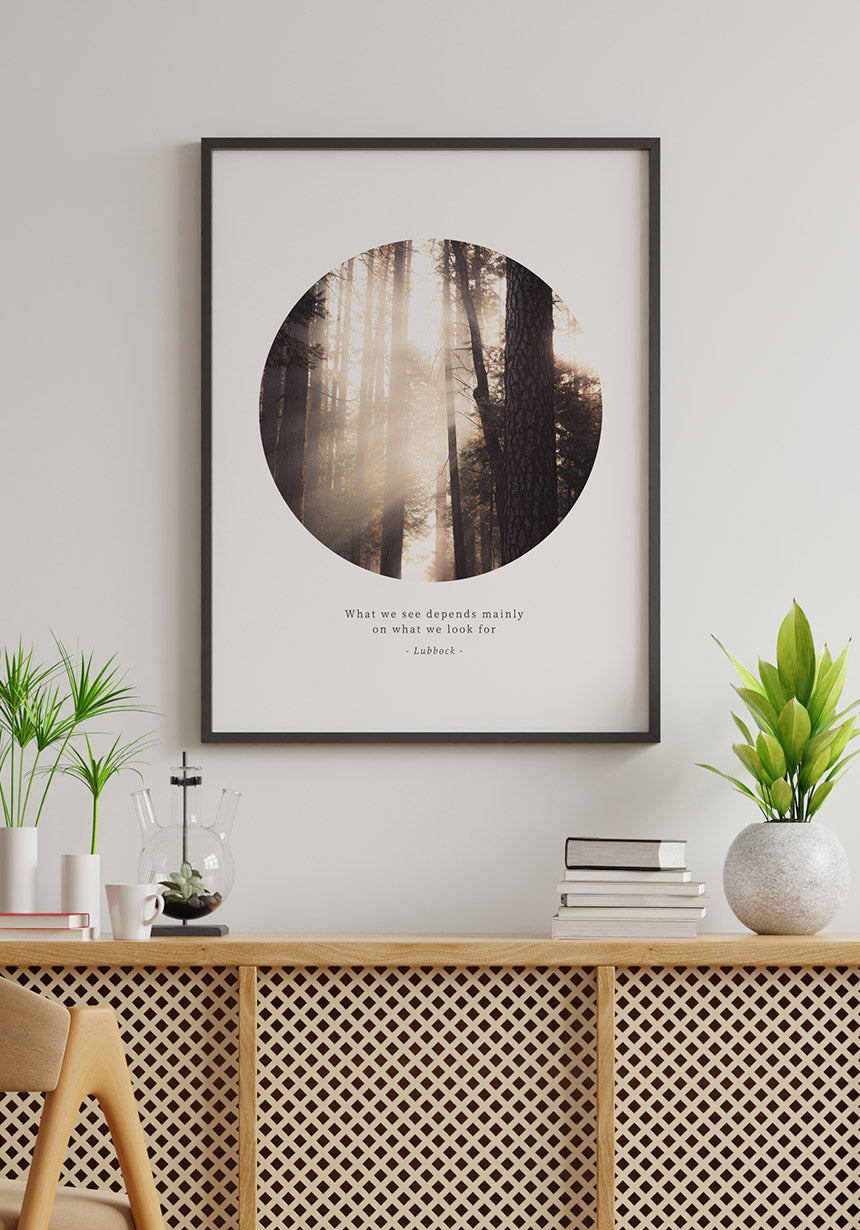 Photography Poster Quote Lubbock in the living room