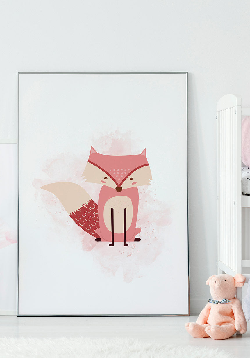 Fuchs Poster Children's room pink with doll
