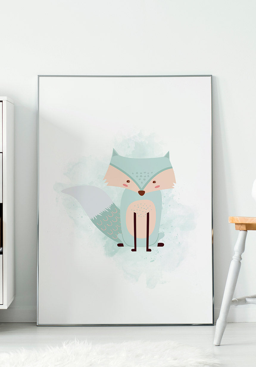 Fuchs Poster Children's room turquoise