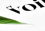 Poster Spruch et voila with plant detail