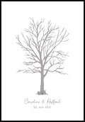 Personalisierbares Poster Fingerabdruck Baum