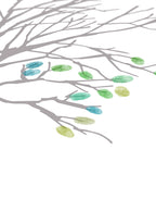 Personalisierbares Poster Fingerabdruck Baum Detail