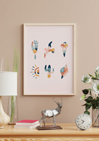 Illustrations Poster Boho Collection Summer Vibes about Sideboard