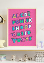 Poster Illustration ABC in the children's room