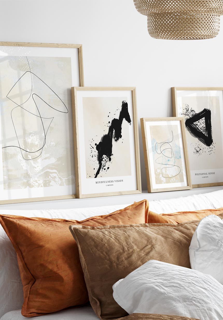 Polygonal Sense - Abstract Poster Set