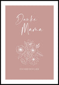 Mother's Day Poster Thanks Mama in pink