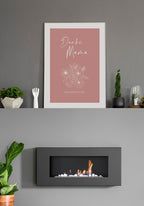 Mother's Day Poster thank you Mommy over fireplace