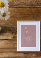 Mother's Day Poster Thanks Mama in pink