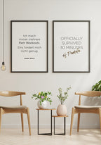 Spruch Poster Pamela Reif survived 30 minutes as picture wall