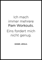 Pamela Reif Spruch Poster Workout