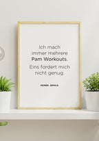 Pamela Reif Spruch Poster Workout