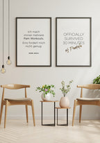 Pamela Reif Spruch Poster Workout as picture wall