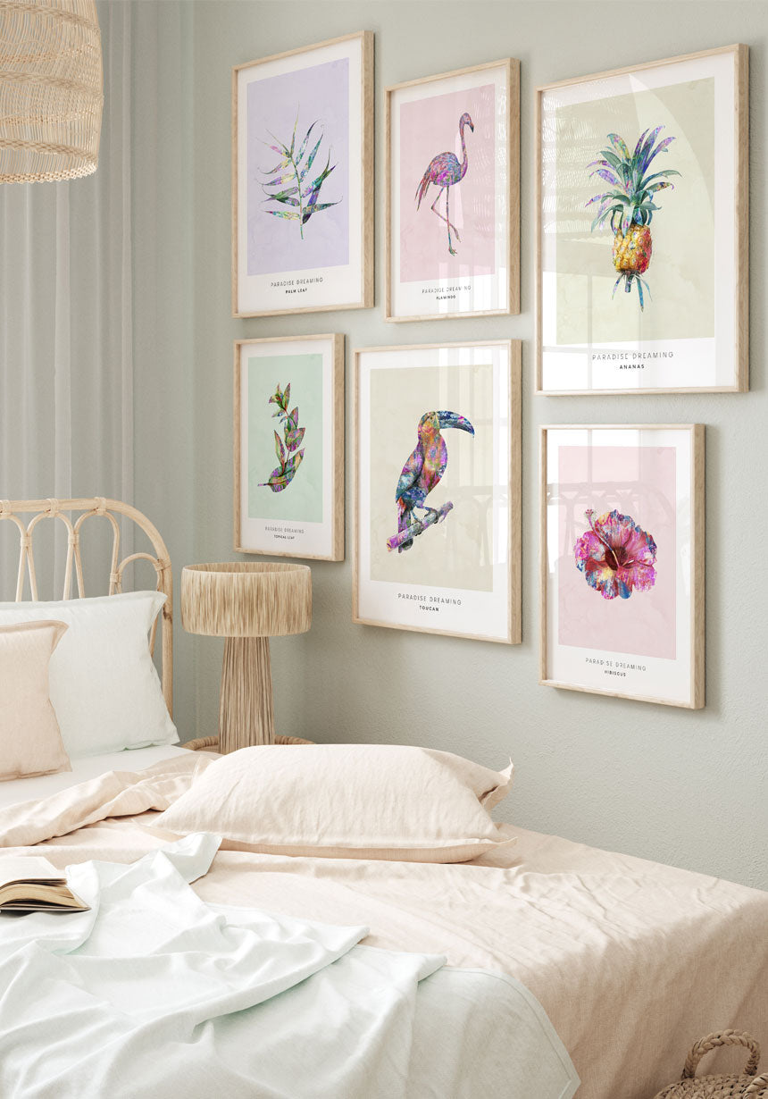 Poster Illustration Pineapple as poster wall