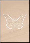 Illustrations Poster Butterfly in Boho Style