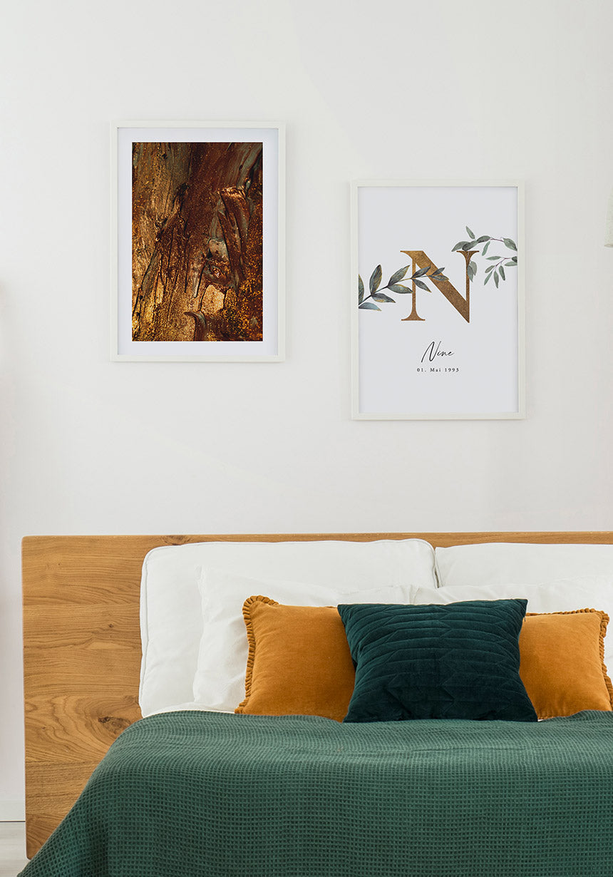 Personalisiertes Namensposter  Bilderwand