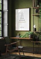 Personalisiertes Poster Hochzeit Lovestory goldene Schrift