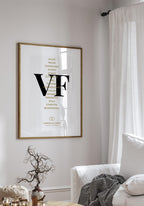personalisiertes Paar Poster Hochzeit Liste mit Eigenschaften als Geschenk