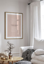 personalisiertes Poster zur Hochzeit mit berühmten Paaren als Geschenk