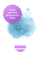 Personalisierbares Poster Sternzeichen, Name und Geburtsdatum personalisierbare Flächen