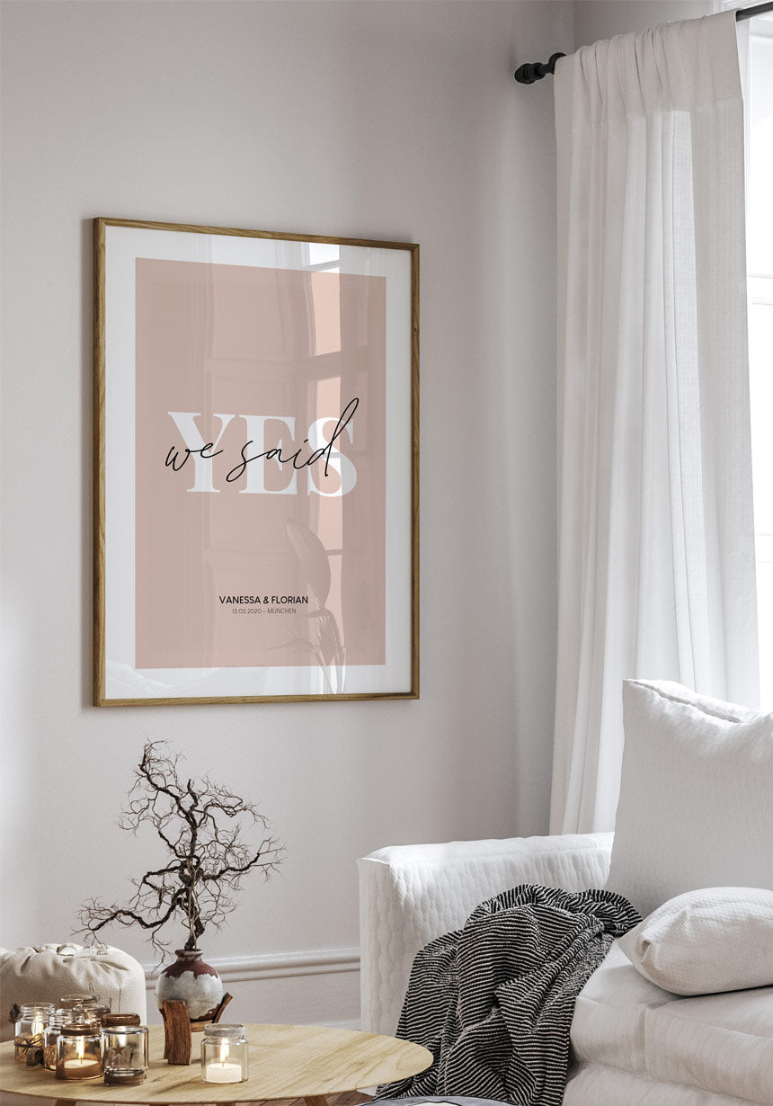 Personalisierbares Poster we said als Geschenk
