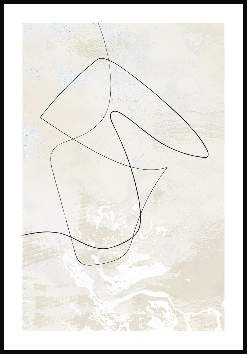 Abstract Lines No1 Poster