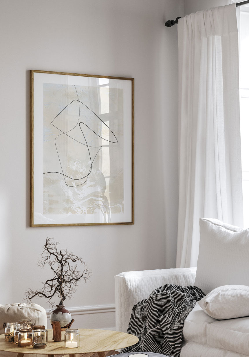 Abstract Lines No1 Artful Poster
