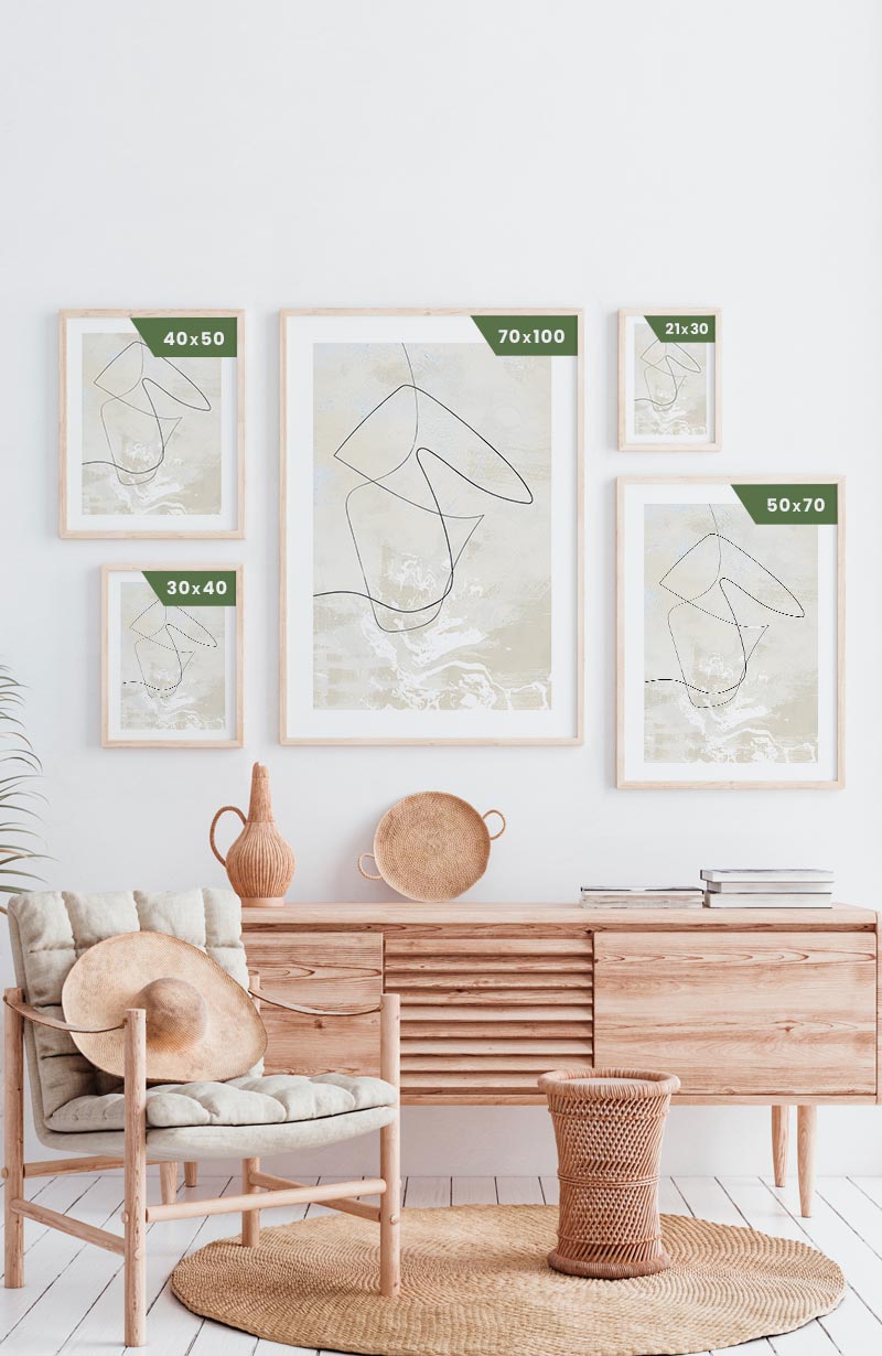 Abstract lines No1 poster sizes