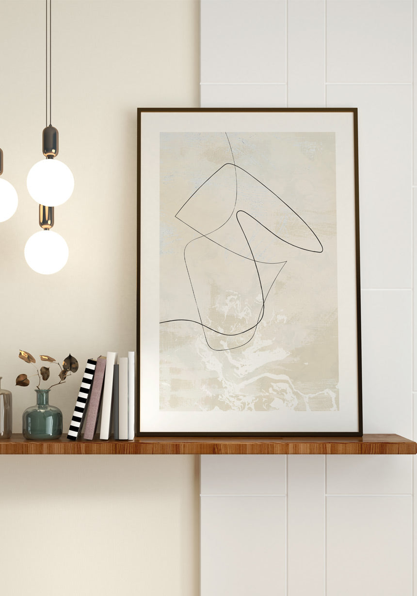 Abstract lines No2 Poster for living room