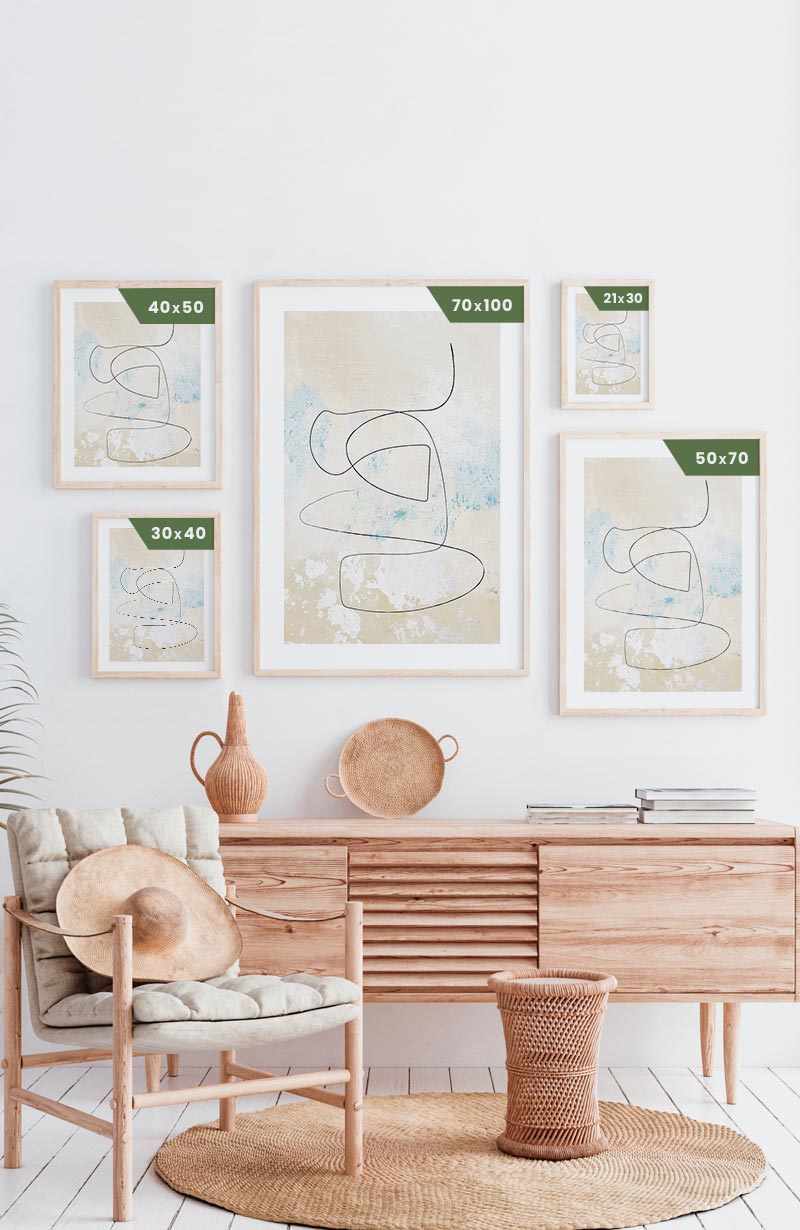 Abstract lines No2 poster sizes