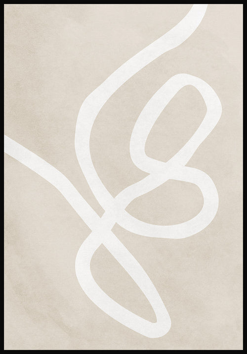 Poster abstract white line