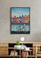 Illustrated Poster Amsterdam Gift