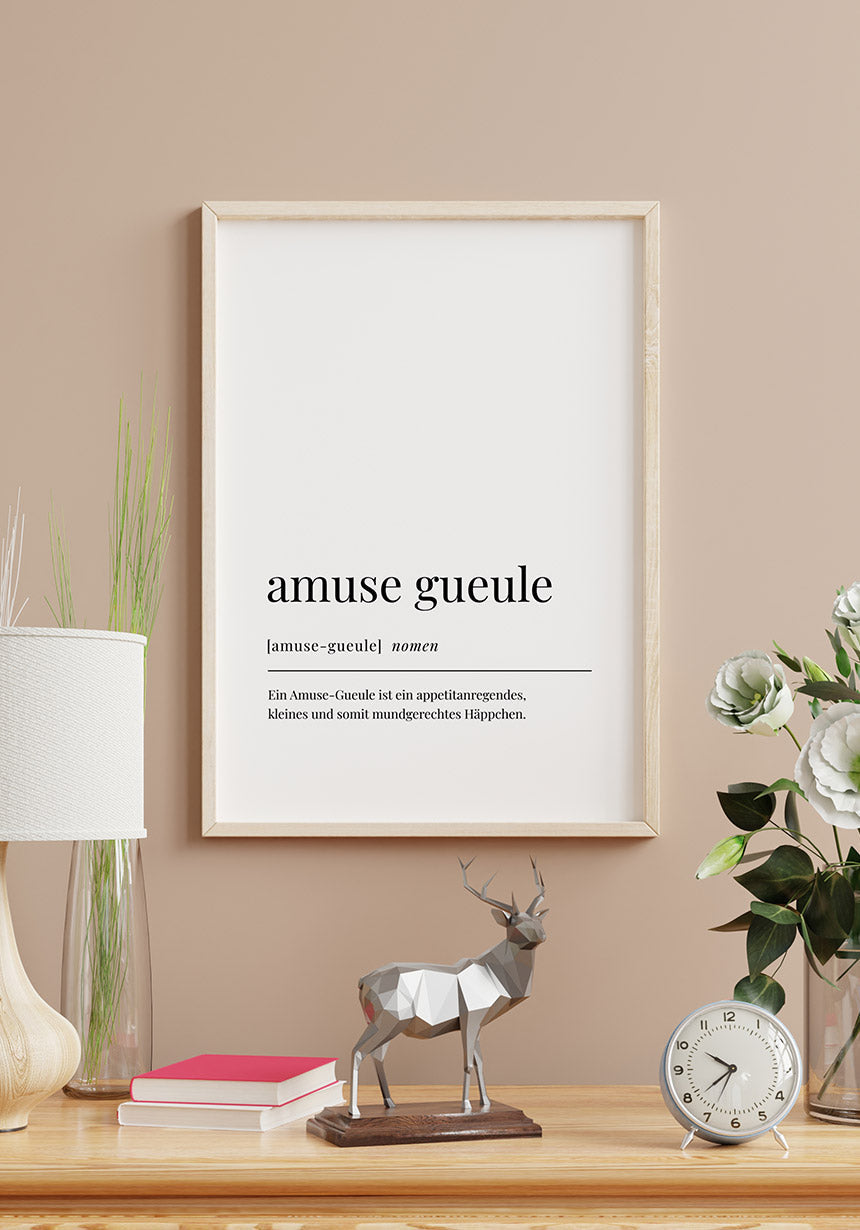Amuse Gueule Poster as a gift